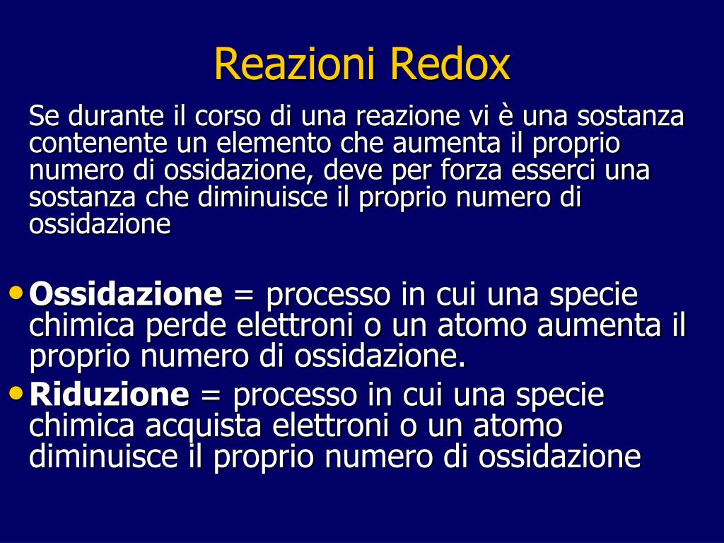 Ppt Reazioni Redox Powerpoint Presentation Free Download Id5091872