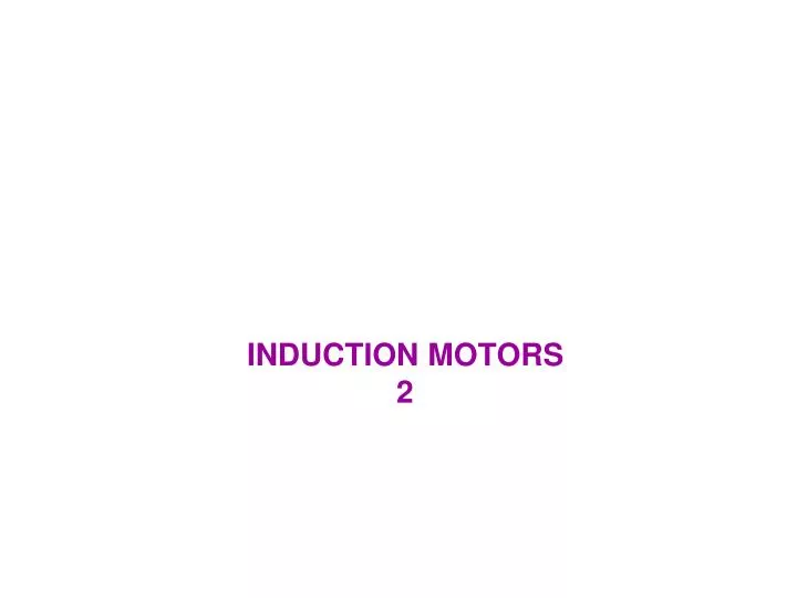induction motors 2 n.