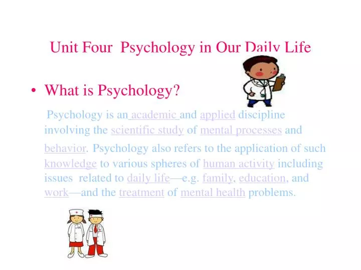 psychology in daily life