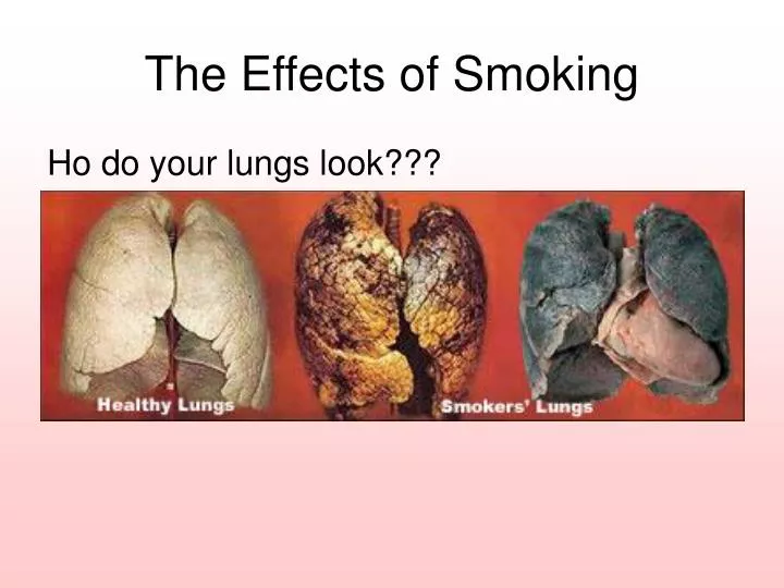 the effects of smoking n.