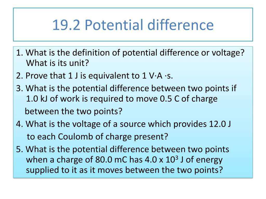 Potential Difference potential-difference