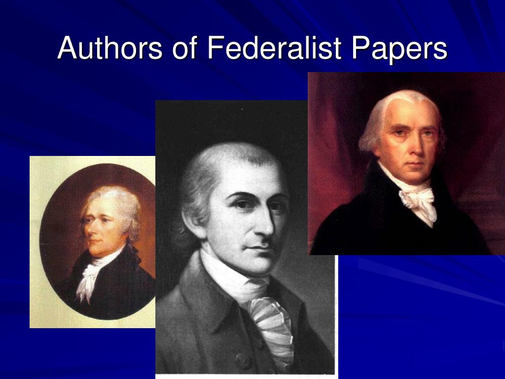 federalist papers authors