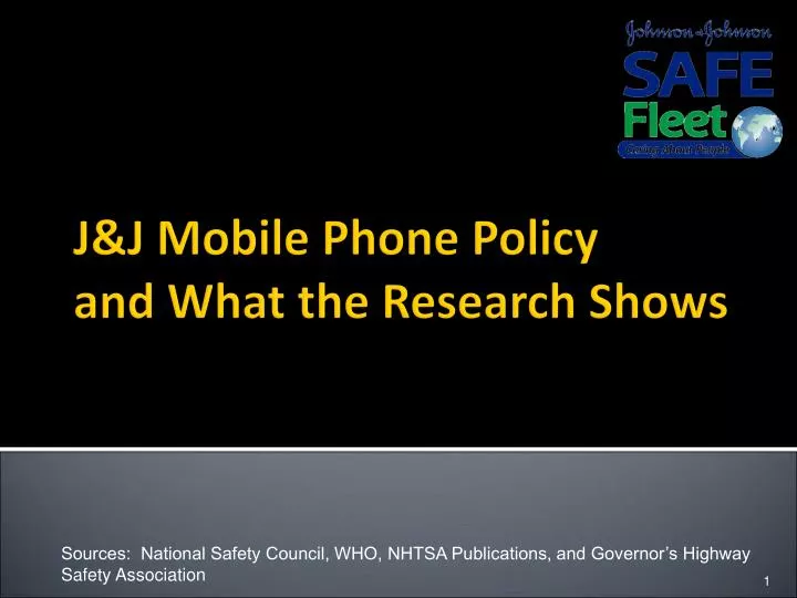 j j mobile phone policy and what the research shows n.