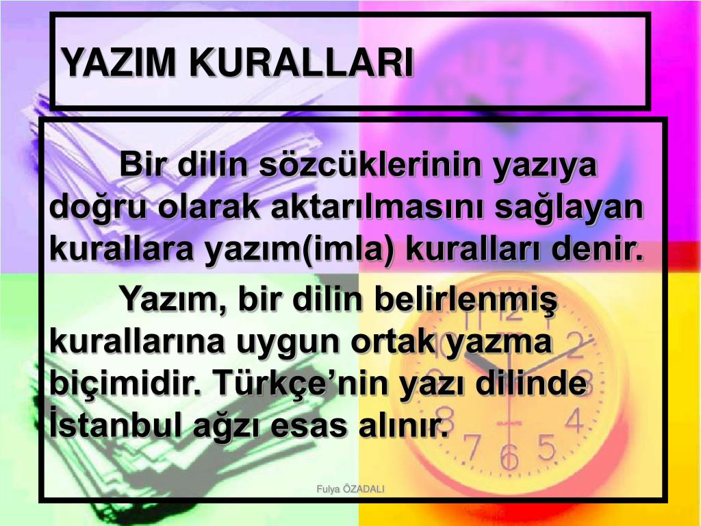 PPT - YAZIM KURALLARI PowerPoint Presentation, free download - ID:5096099