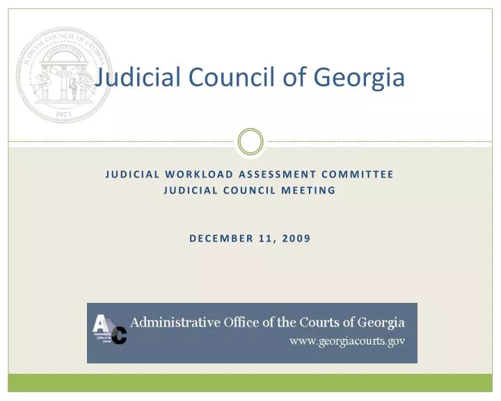 judicial council of georgia n.