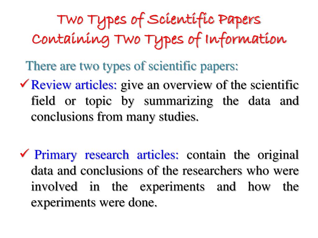 define scientific research paper