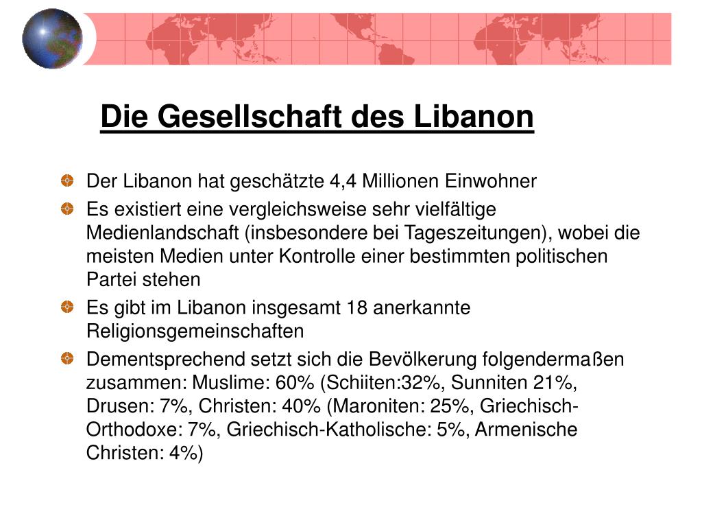 Ppt Der Libanon Powerpoint Presentation Free Download Id 5100147