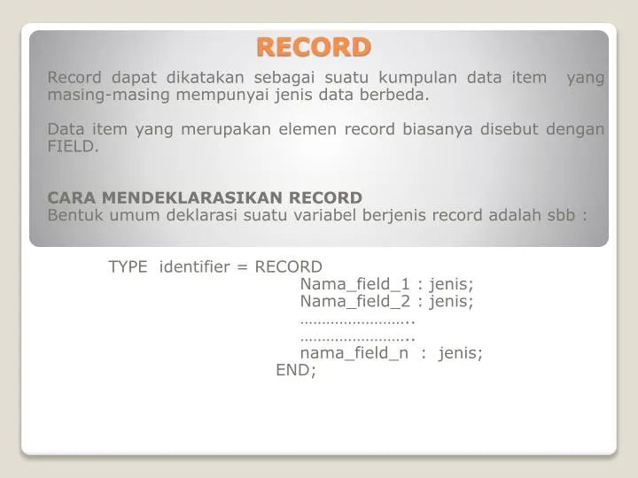 record n.