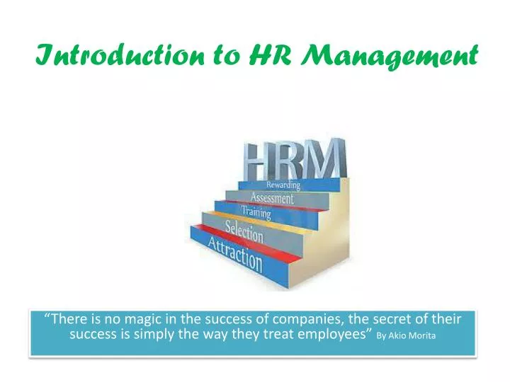 introduction to hr presentation