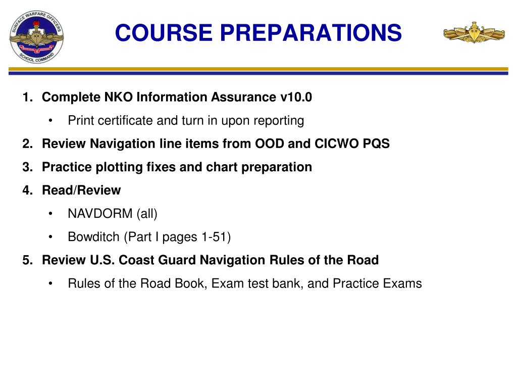 ppt surface navigator s course 4 weeks powerpoint nko certificate