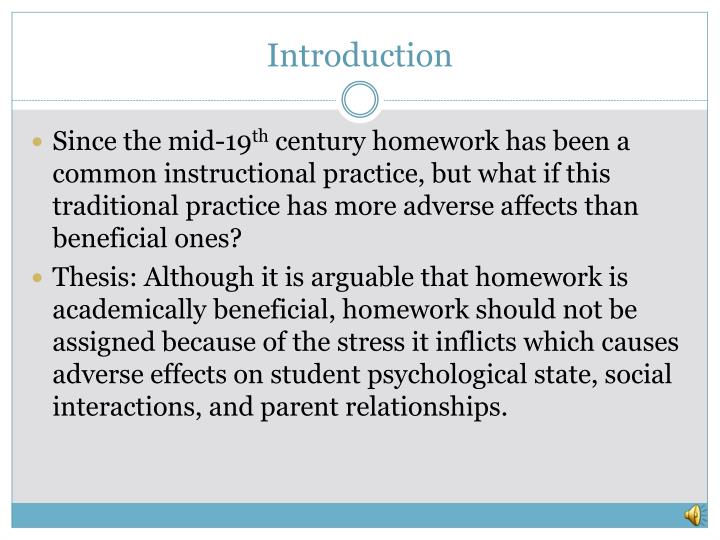 Health effects of homework picture