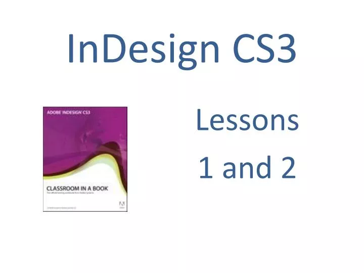 adobe indesign cs3 video tutorial