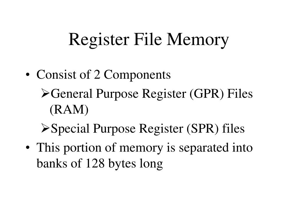 Register Memory In Microcontroller PPT - Understanding Microcontrollers: Architecture, Features, and ...