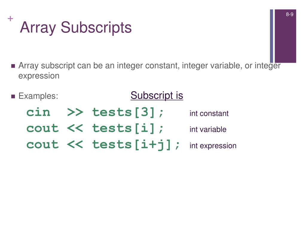 array assignment to invalid subscript range