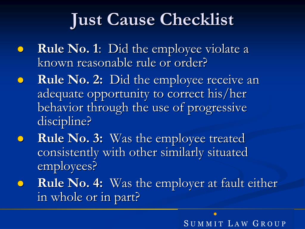 Ppt what is just cause powerpoint presentation free download id