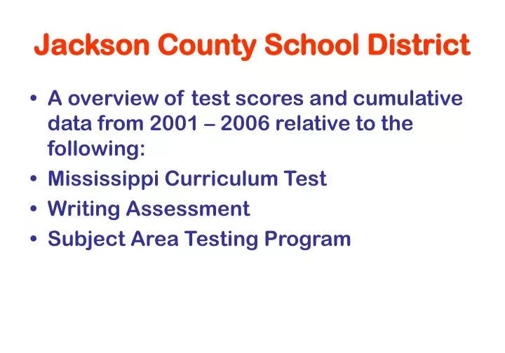 jackson county school district n.