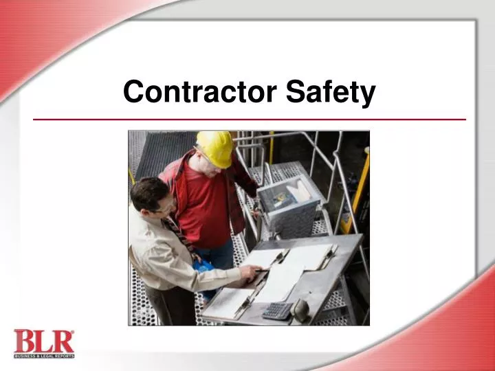 PPT Contractor Safety PowerPoint Presentation, free download ID5107422