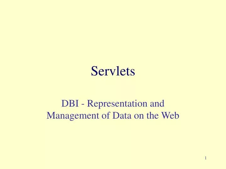 PPT - Servlets PowerPoint Presentation, free download - ID:5108236