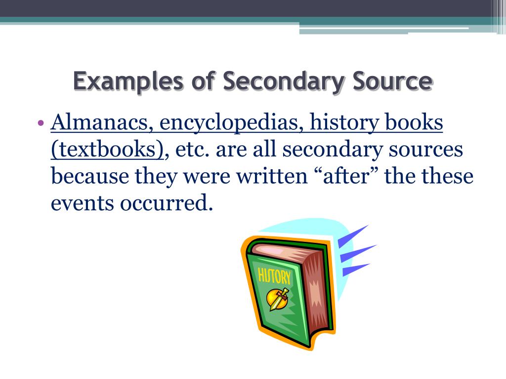 secondary source in biography