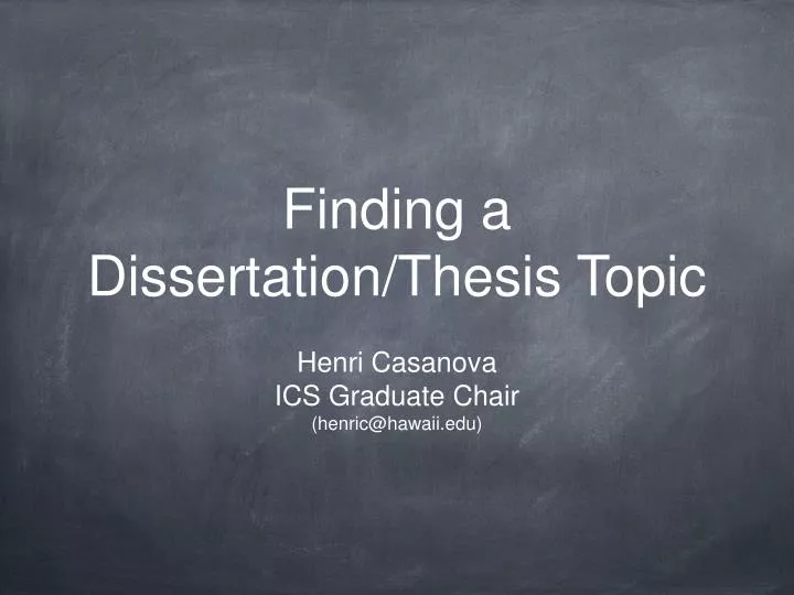 Dissertation thesis download
