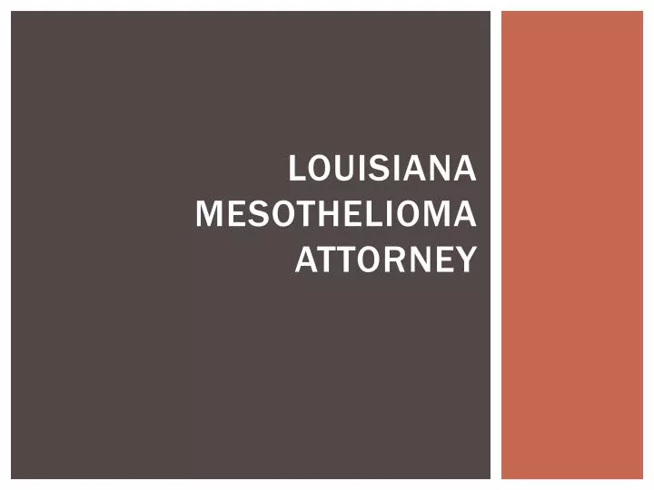 louisiana mesothelioma attorney n.