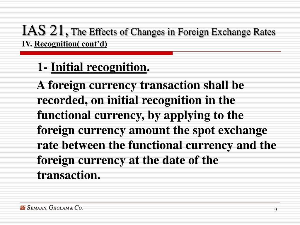 ias 21 change in presentation currency