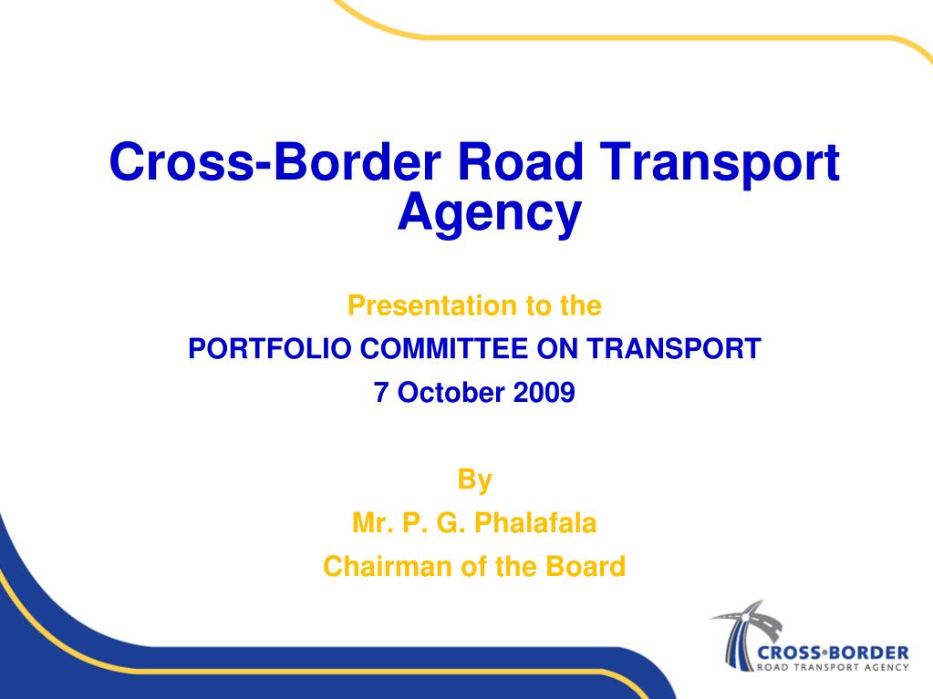 ppt cross border road