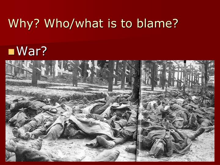 whats to blame whats to blame