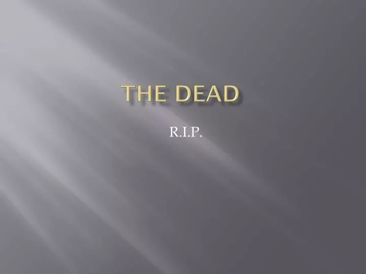 the dead n.