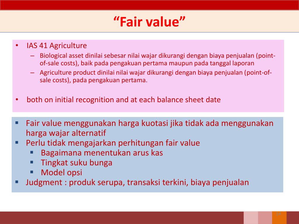 Fair value. IAS 41. Fair value validation. Fair value Formula.