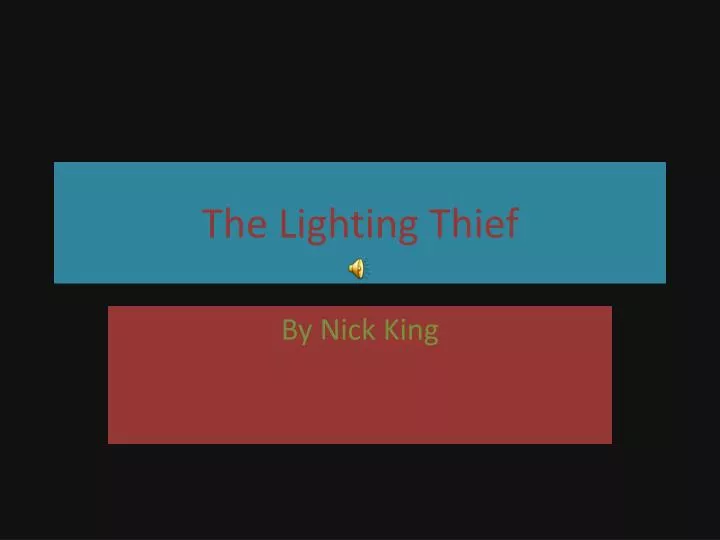 PPT The Lighting Thief PowerPoint Presentation, free download ID
