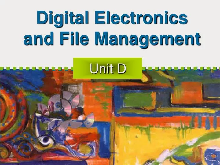 digital electronics and file management n.