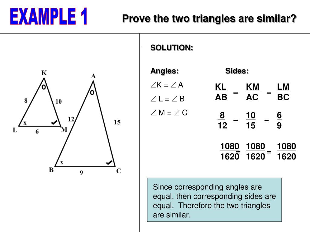 powerpoint presentation on similar triangles