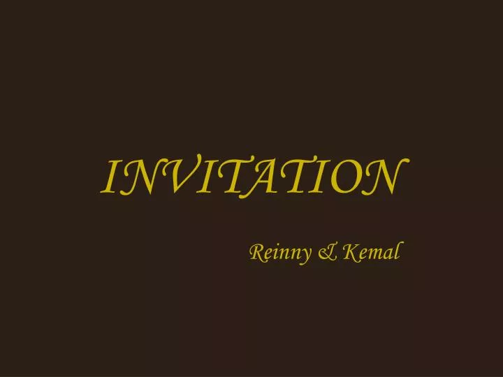 invitation reinny kemal n.