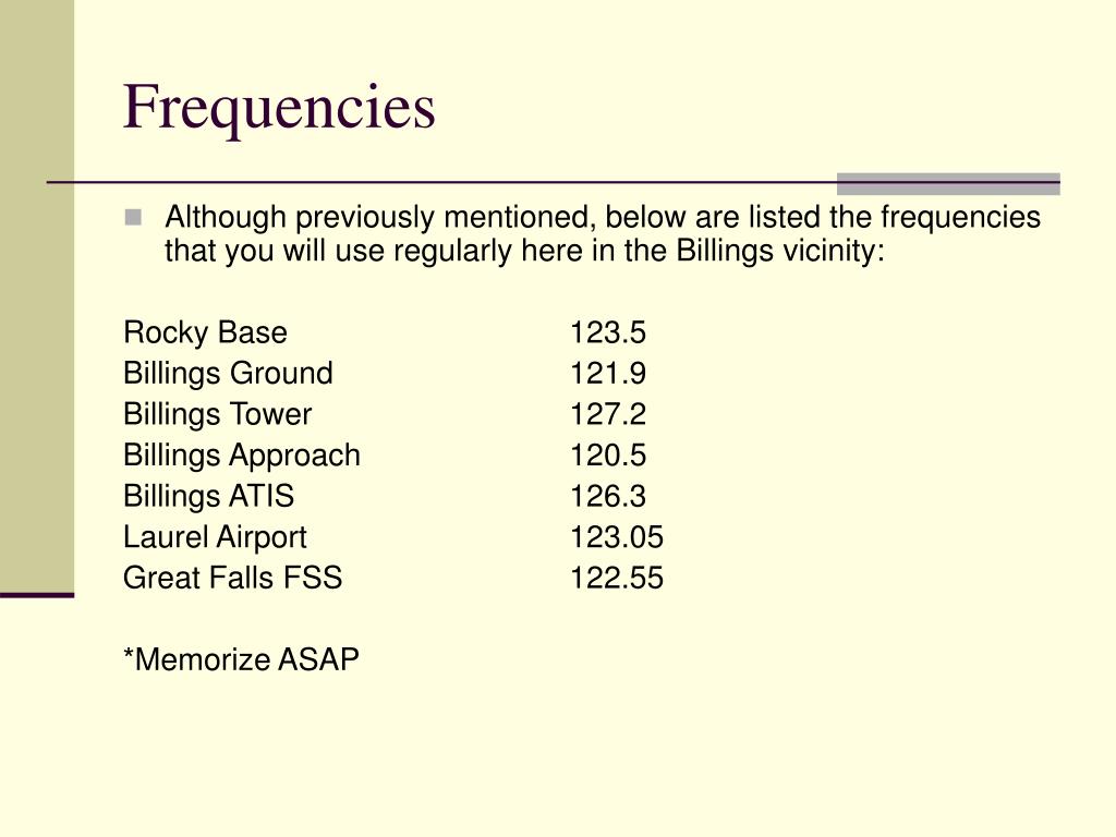 air traffic radio frequencies