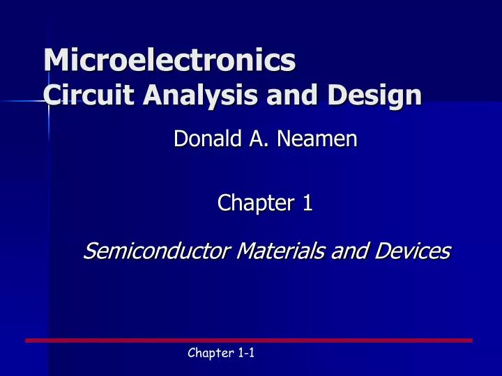 PPT Microelectronics Circuit Analysis and Design PowerPoint