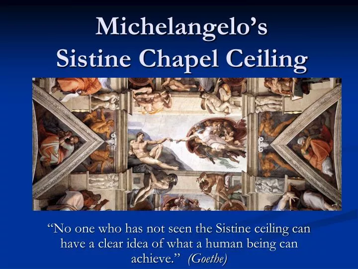 michelangelo s sistine chapel ceiling n.