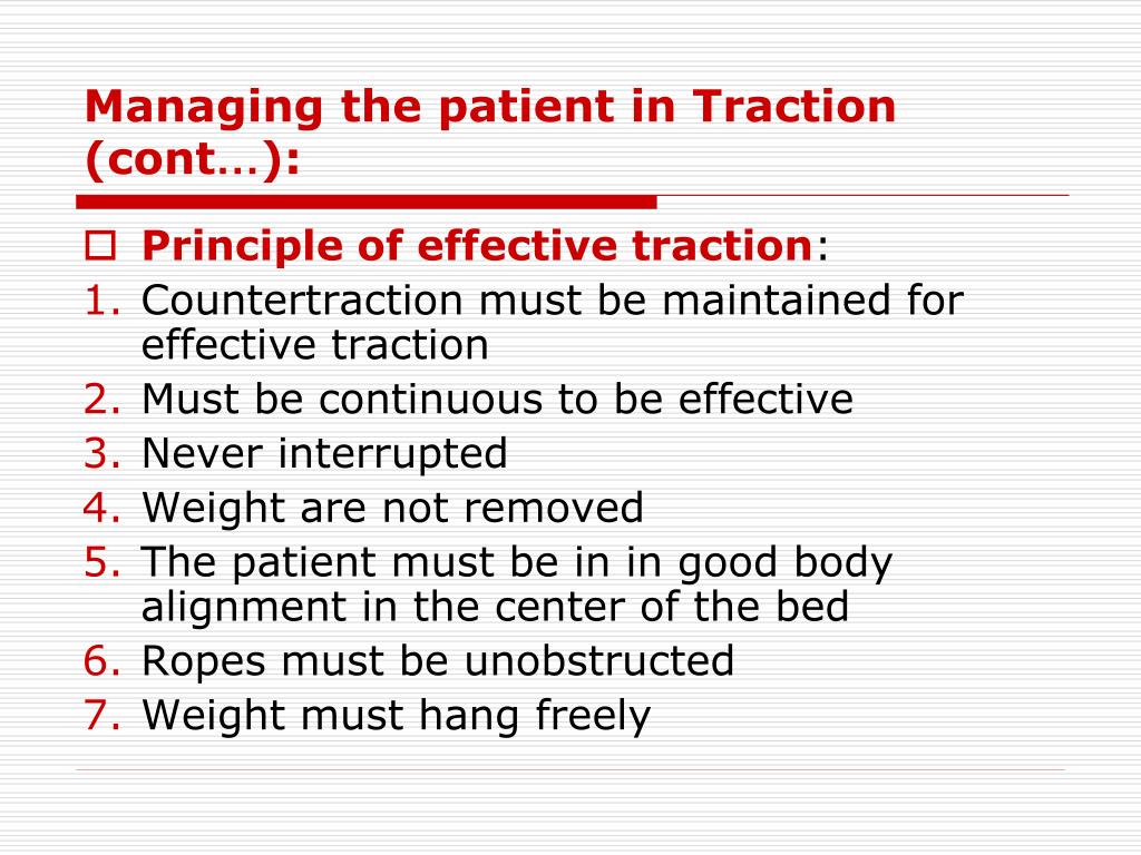 Principles of Effective Traction