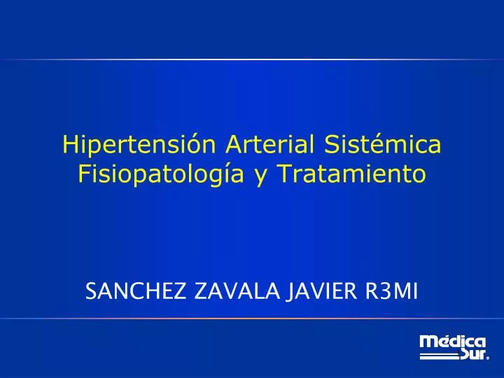 hipertensi n arterial sist mica fisiopatolog a y tratamiento n.