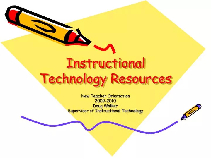 instructional technology resources n.