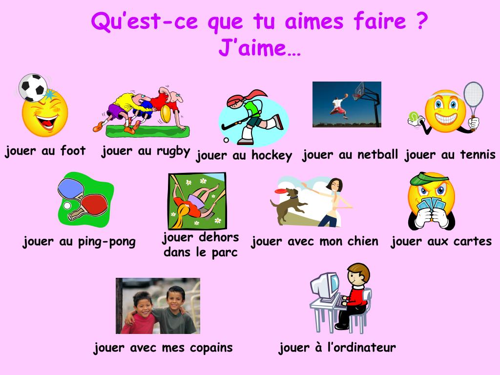 PPT - Qu'est-ce que tu aimes faire? PowerPoint Presentation, free download  - ID:5128242