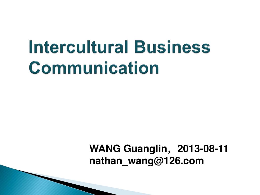 Топик: Intercultural business communication