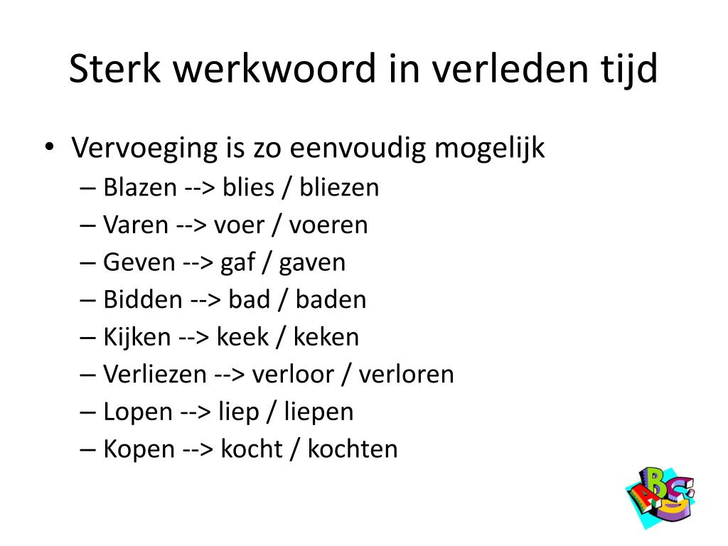 Verleden Tijd Van Mag PPT - Persoonsvorm verleden tijd PowerPoint Presentation, free download