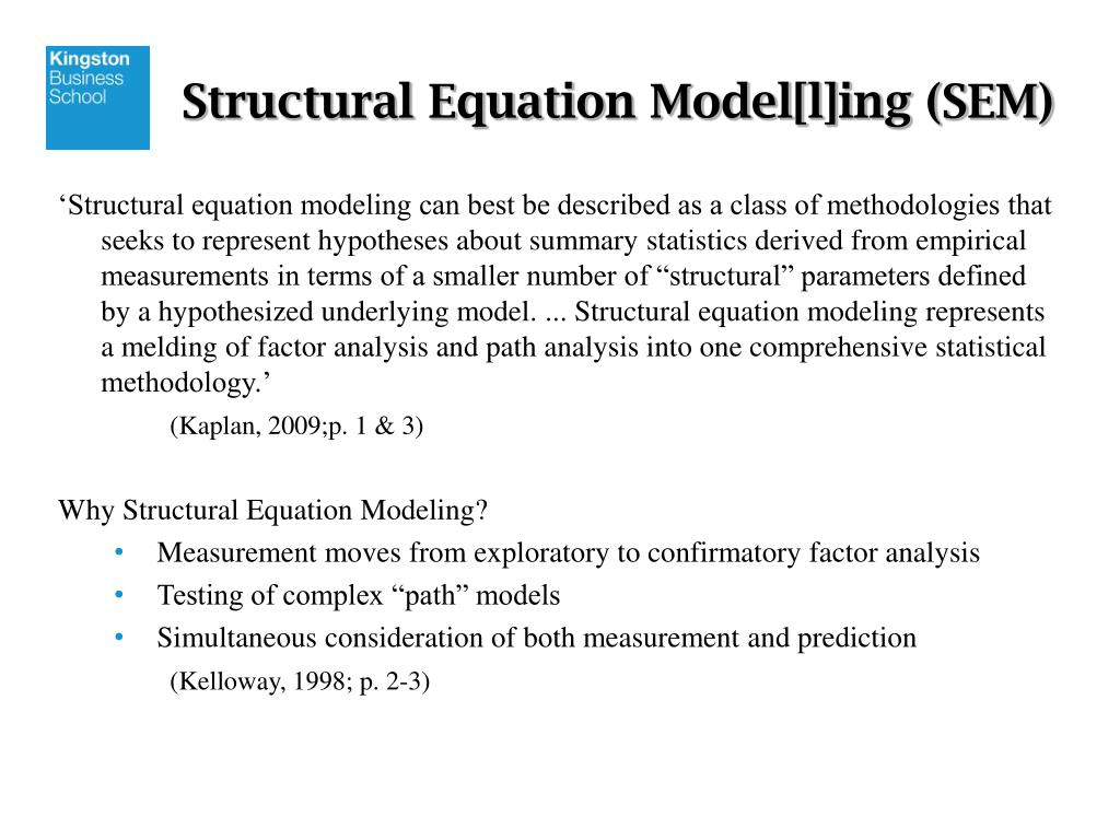 Structural Equation Modeling - ppt download