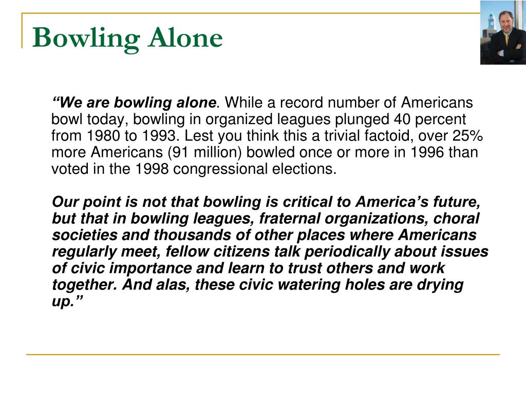 bowling alone thesis