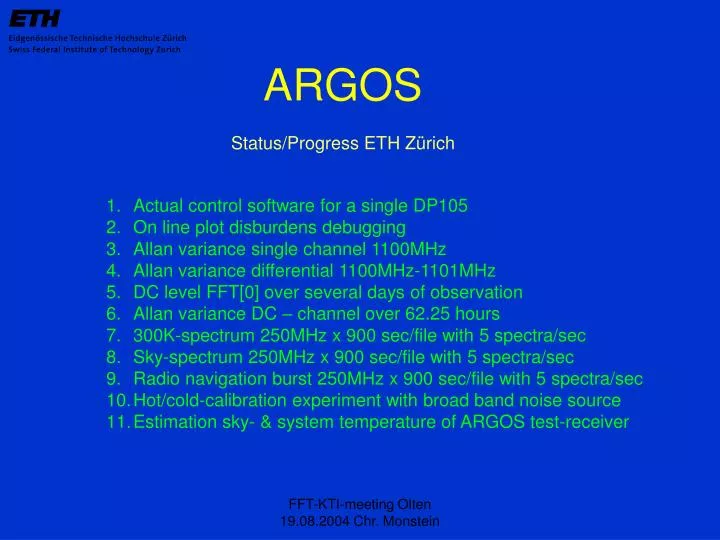 PPT ARGOS PowerPoint Presentation, free download ID5135155