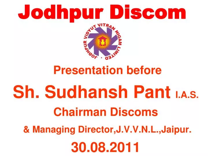 PPT Jodhpur Discom PowerPoint Presentation free download ID:5135723 PPT Jodhpur Discom PowerPoint Presentation free download ID:5135723