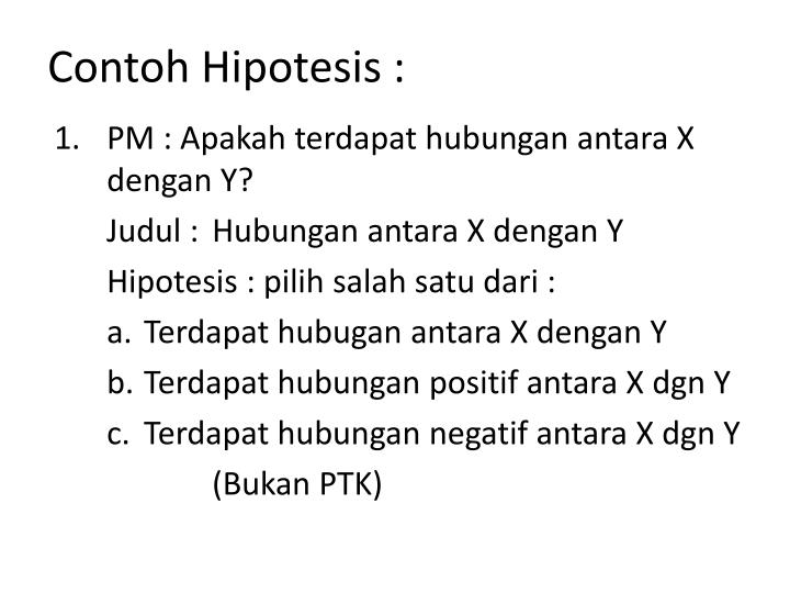 Contoh Hipotesis Positif Dan Negatif - Simak Gambar Berikut