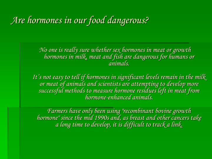 growth hormones in our food growth hormones in our food