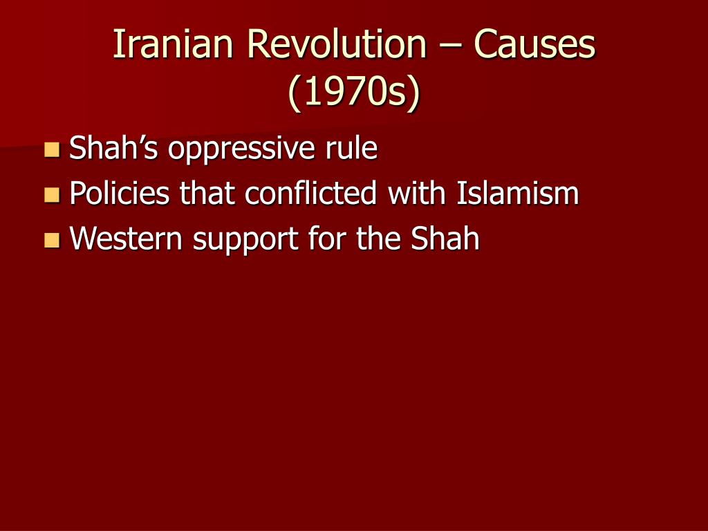 iranian revolution causes